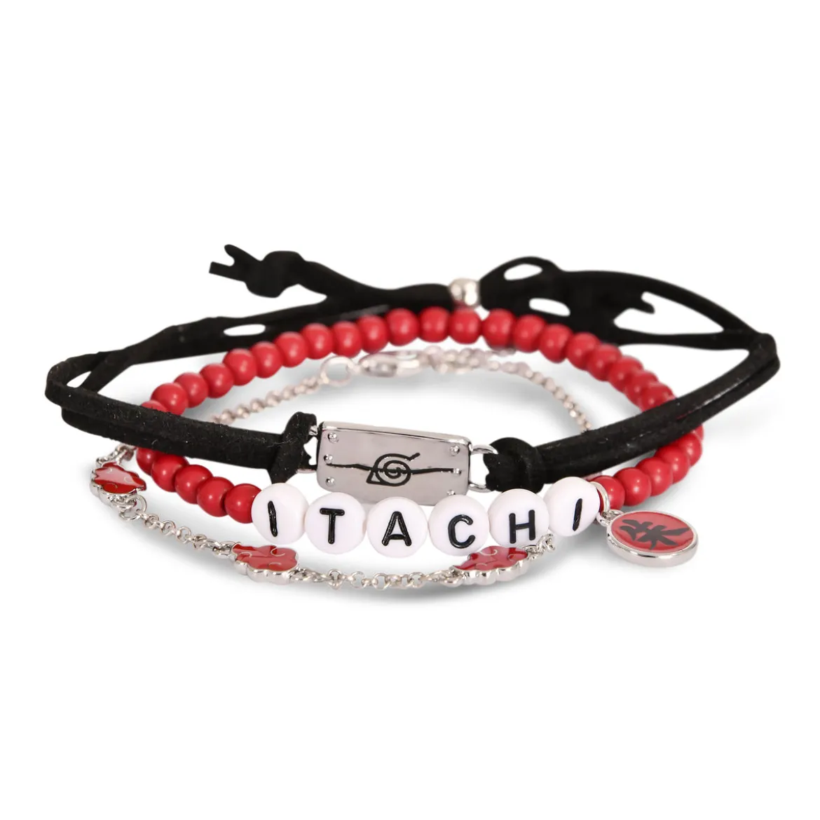 Naruto Shippuden - Akatsuki Armbänder 3er Set