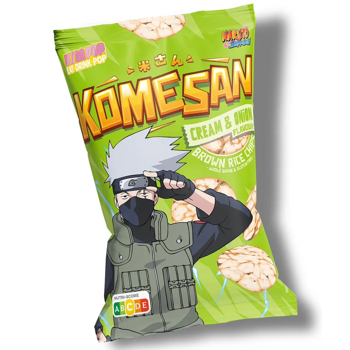 Naruto Shippuden - Kakashi Vollkorn Puffreis Chips Cream & Onion