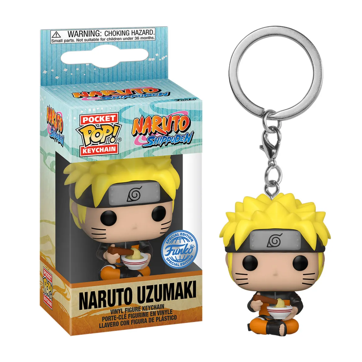 Naruto Shippuden mit Nudeln Funko Pop Schlüsselanhänger