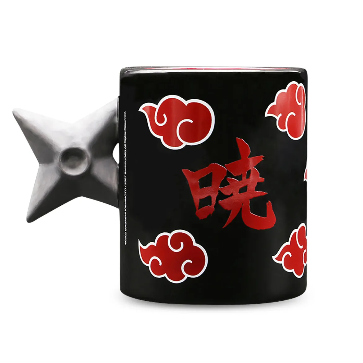 Naruto Shippuden - Shuriken Akatsuki Tasse mit 3D Henkel