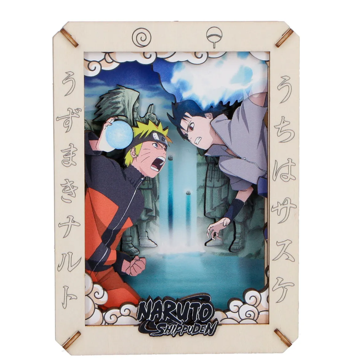 Naruto - Valley Wooden Theatre 3D Bilderrahmen Modell Bausatz Holz