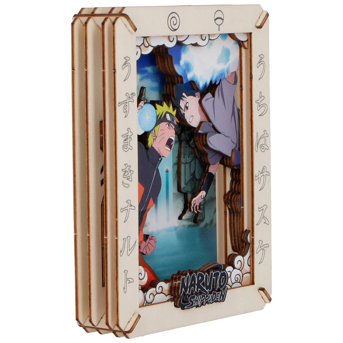 Naruto - Valley Wooden Theatre 3D Bilderrahmen Modell Bausatz Holz