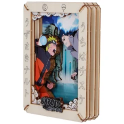 Naruto - Valley Wooden Theatre 3D Bilderrahmen Modell Bausatz Holz