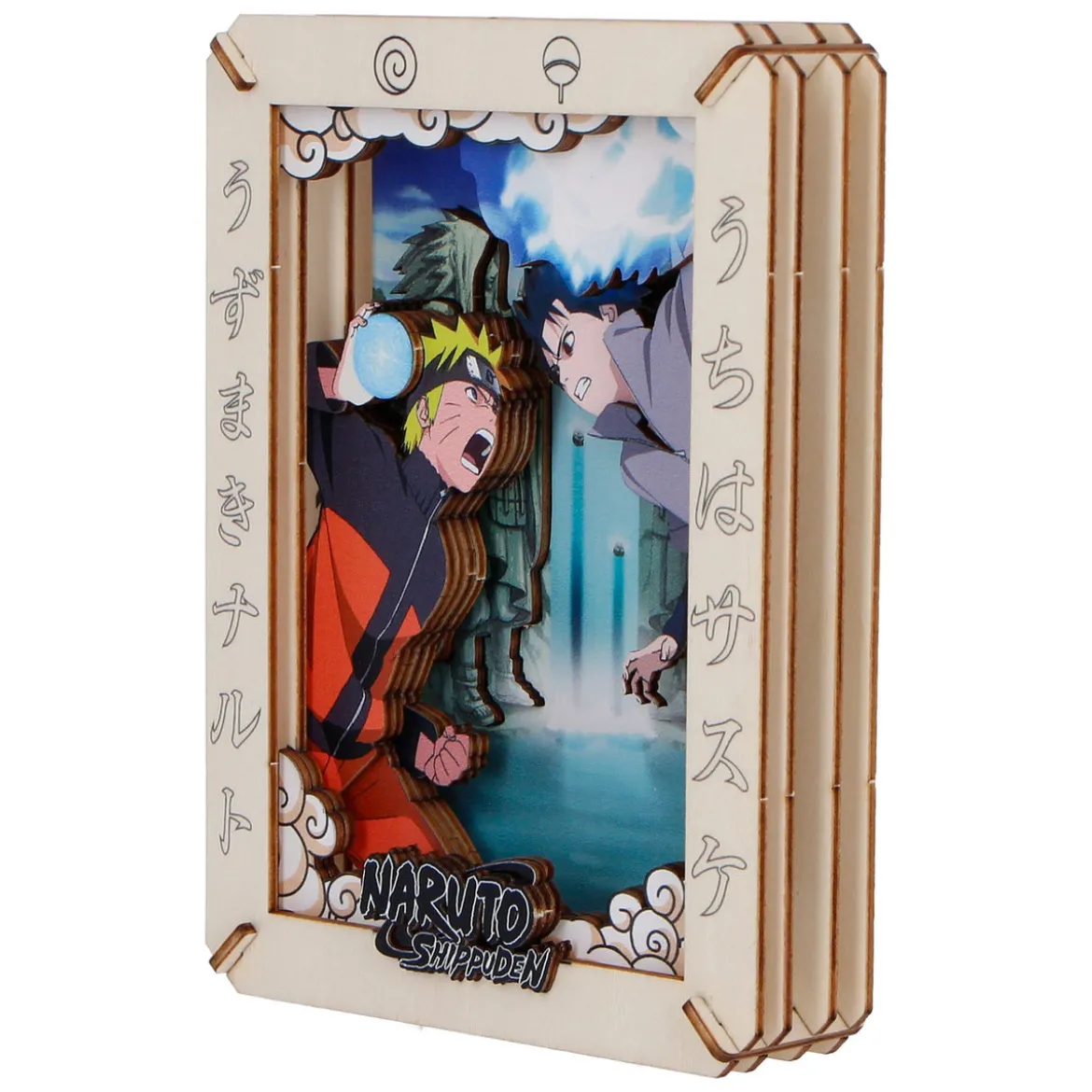 Naruto - Valley Wooden Theatre 3D Bilderrahmen Modell Bausatz Holz