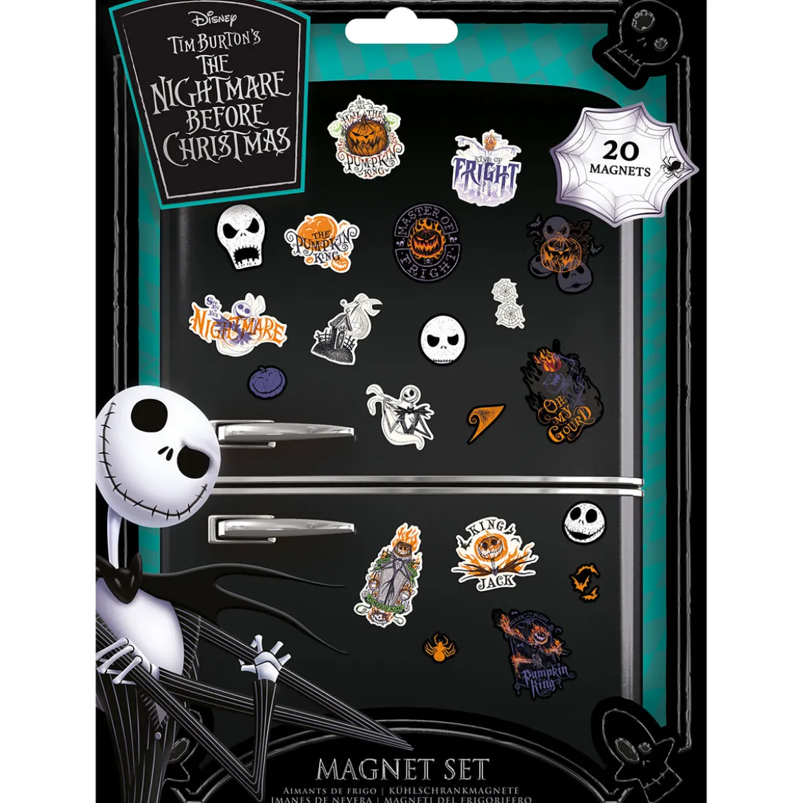 Nightmare Before Christmas - Colourful Shadows Magnet-Set