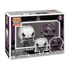 Nightmare Before Christmas - Jack und Oogie Funko Pop Schlüsselanhänger 2er Set