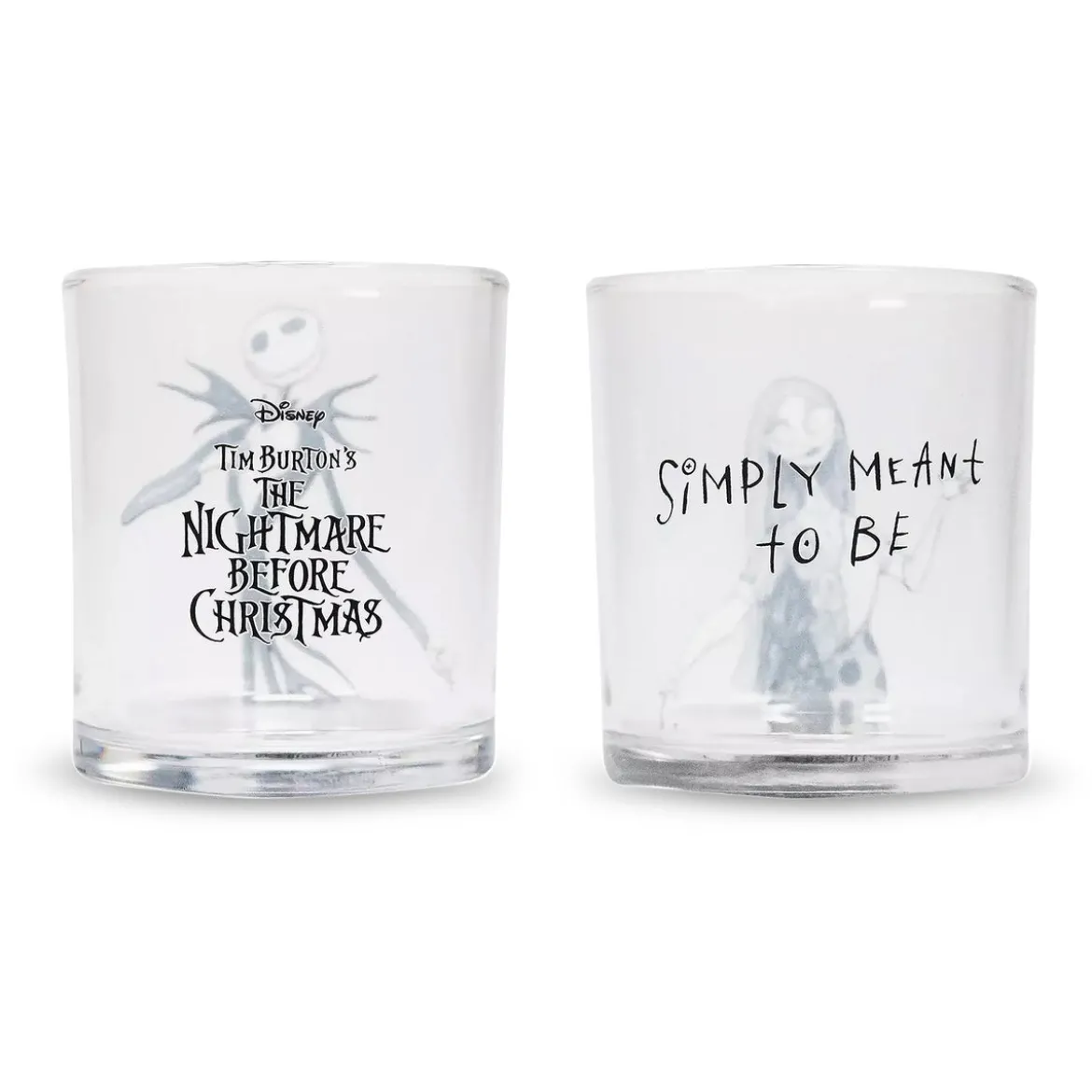 Nightmare Before Christmas - Jack & Sally Gläser 2er Set