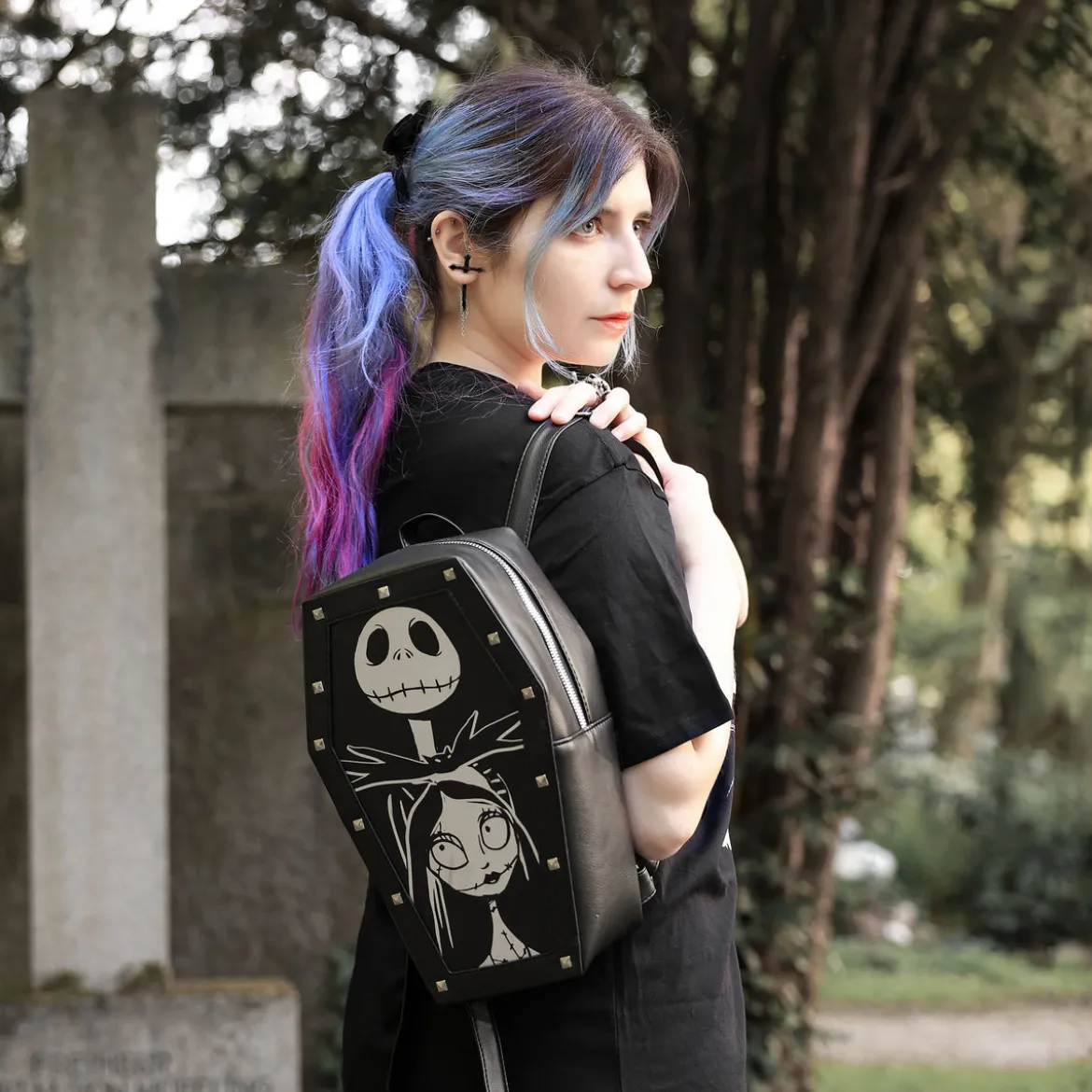 Nightmare Before Christmas - Jack & Sally Rucksack schwarz