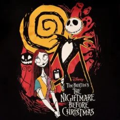 Nightmare Before Christmas - Jack & Sally T-Shirt schwarz