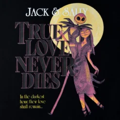 Nightmare Before Christmas - True Love Never Dies T-Shirt schwarz