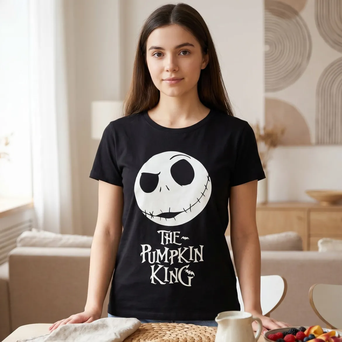 Nightmare Before Christmas - The Pumpkin King T-Shirt schwarz