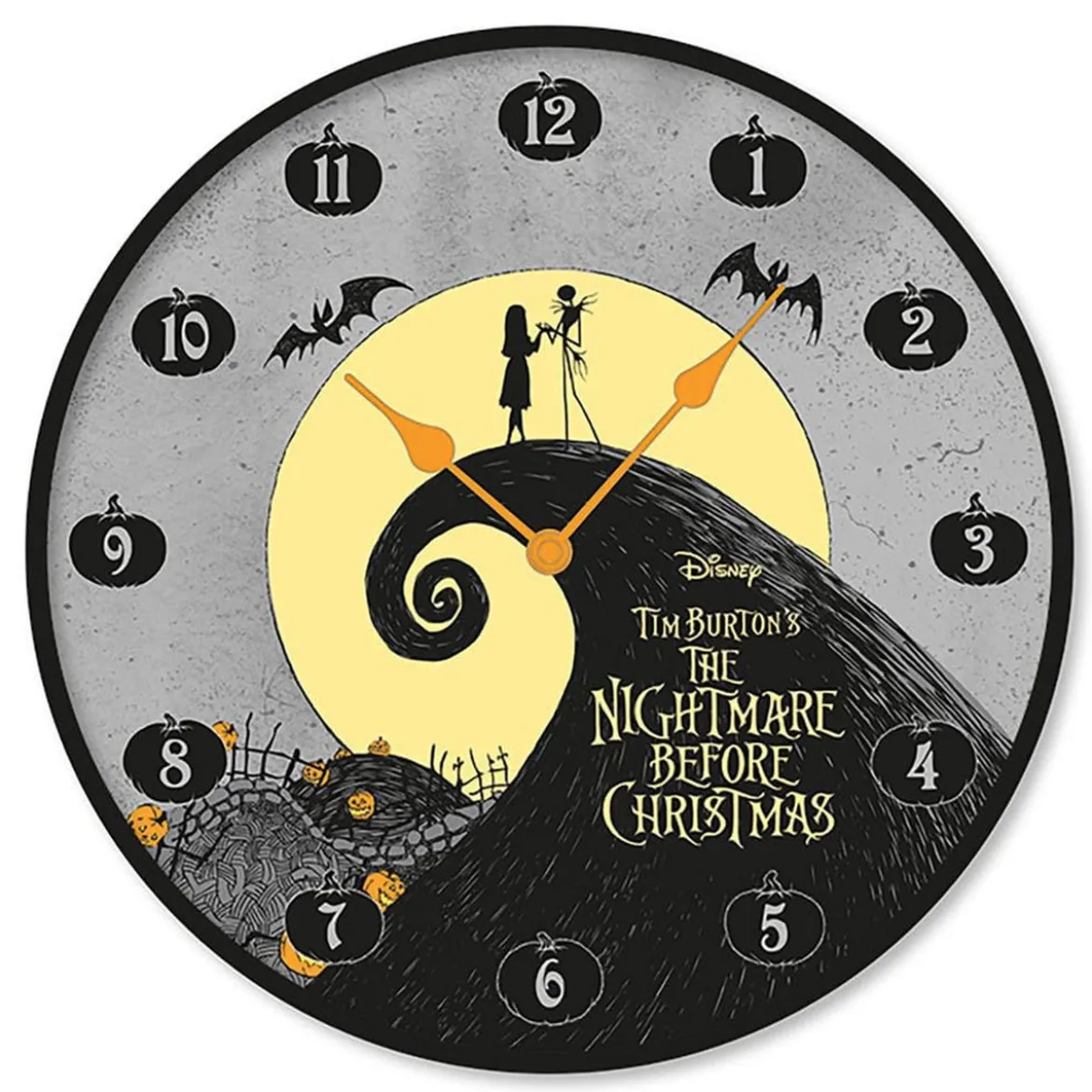 Nightmare Before Christmas Wanduhr Jack & Sally