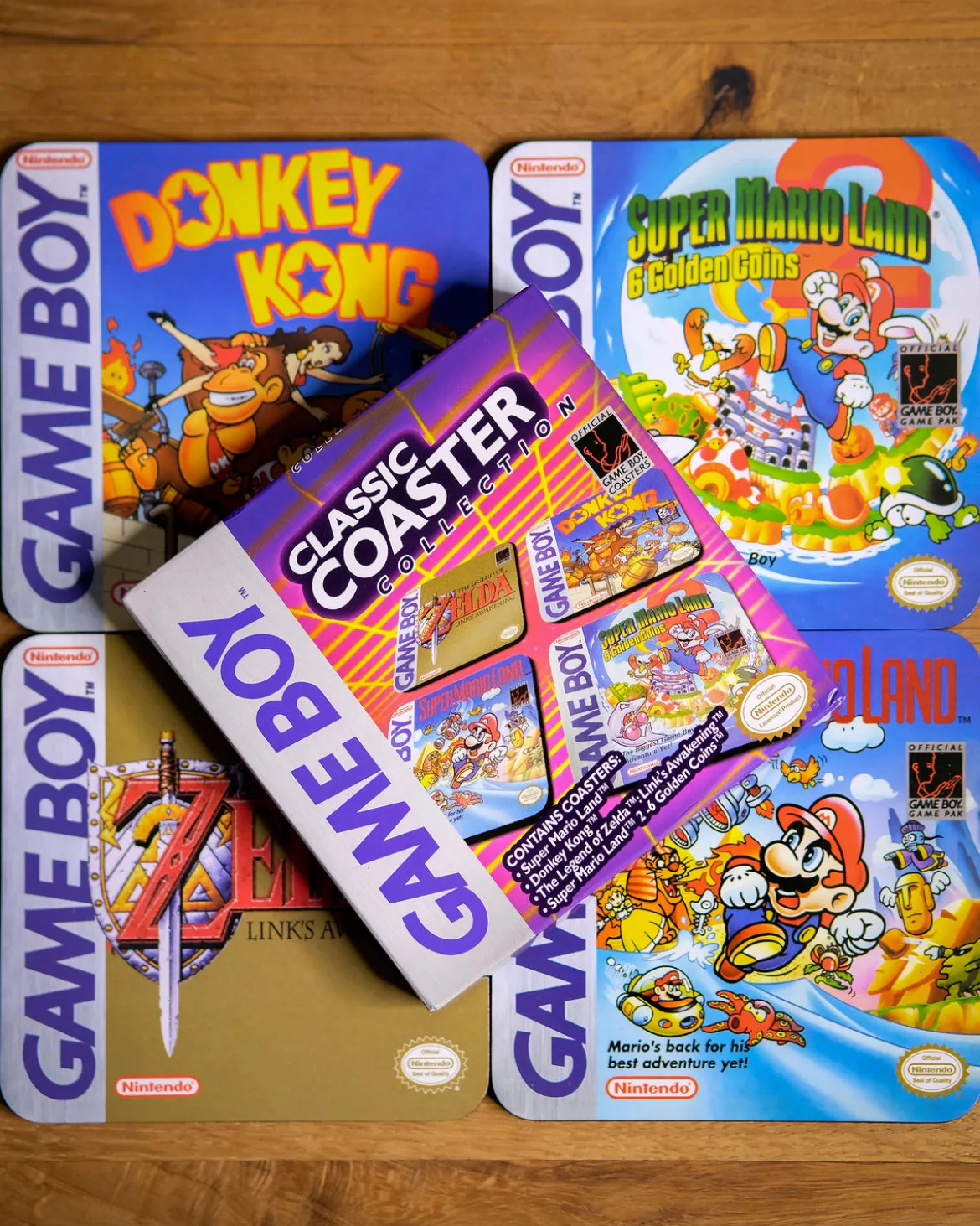 Nintendo - Game Boy Classic Games Untersetzer 4er Set