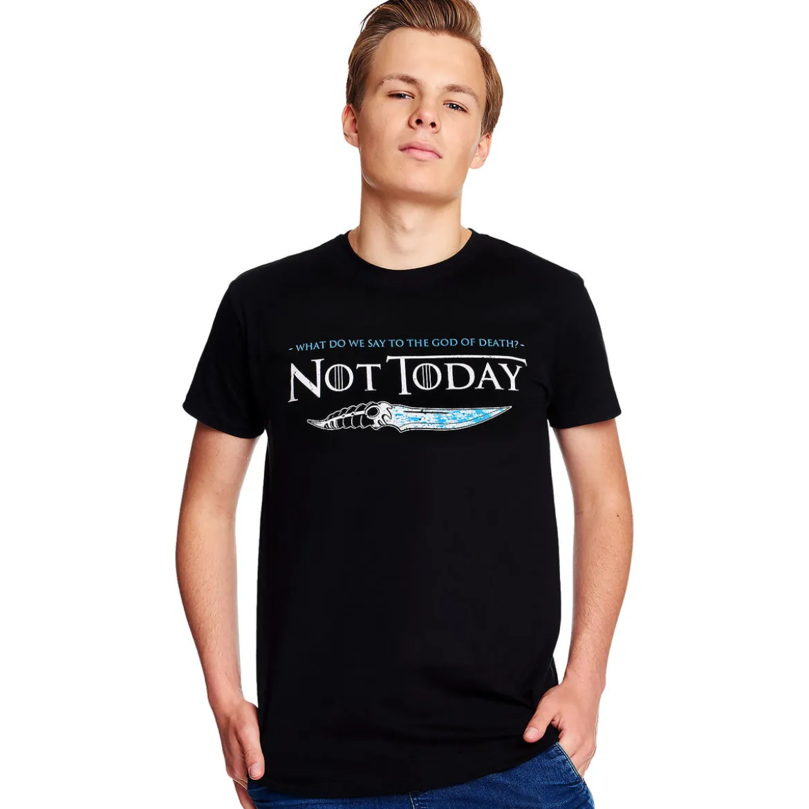Not Today T-Shirt für Game of Thrones Fans schwarz