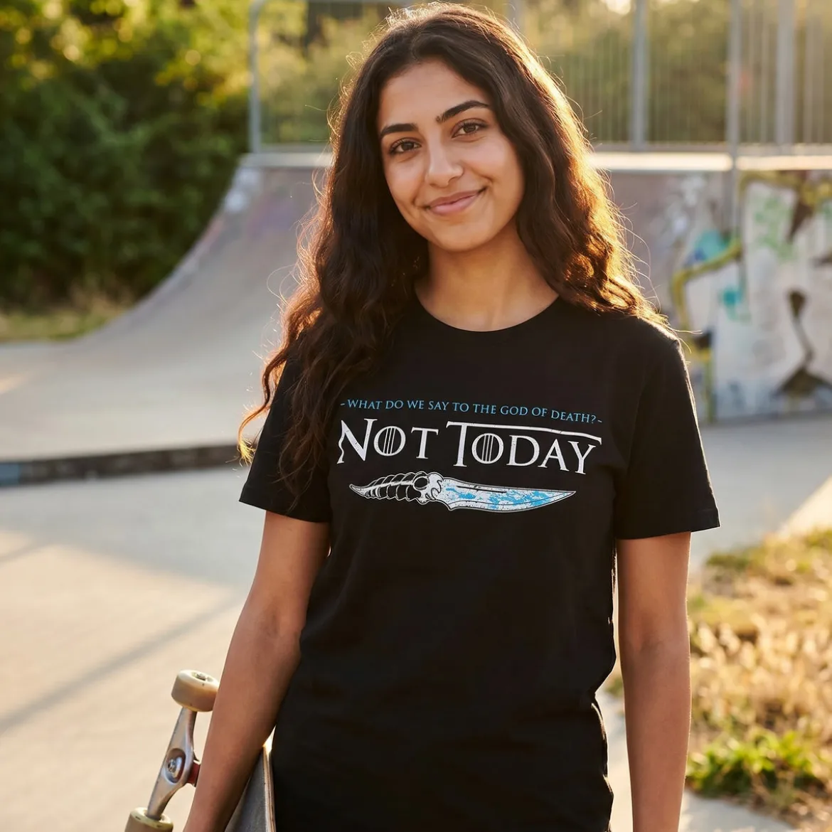 Not Today T-Shirt für Game of Thrones Fans schwarz