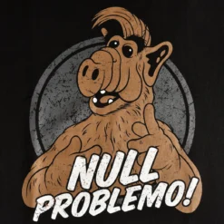 Null Problemo! T-Shirt für Alf Fans schwarz