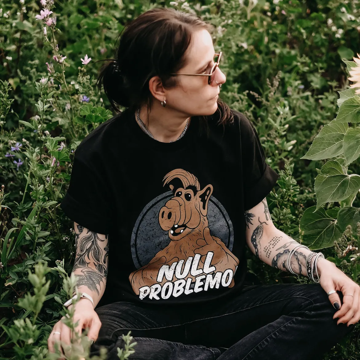 Null Problemo! T-Shirt für Alf Fans schwarz
