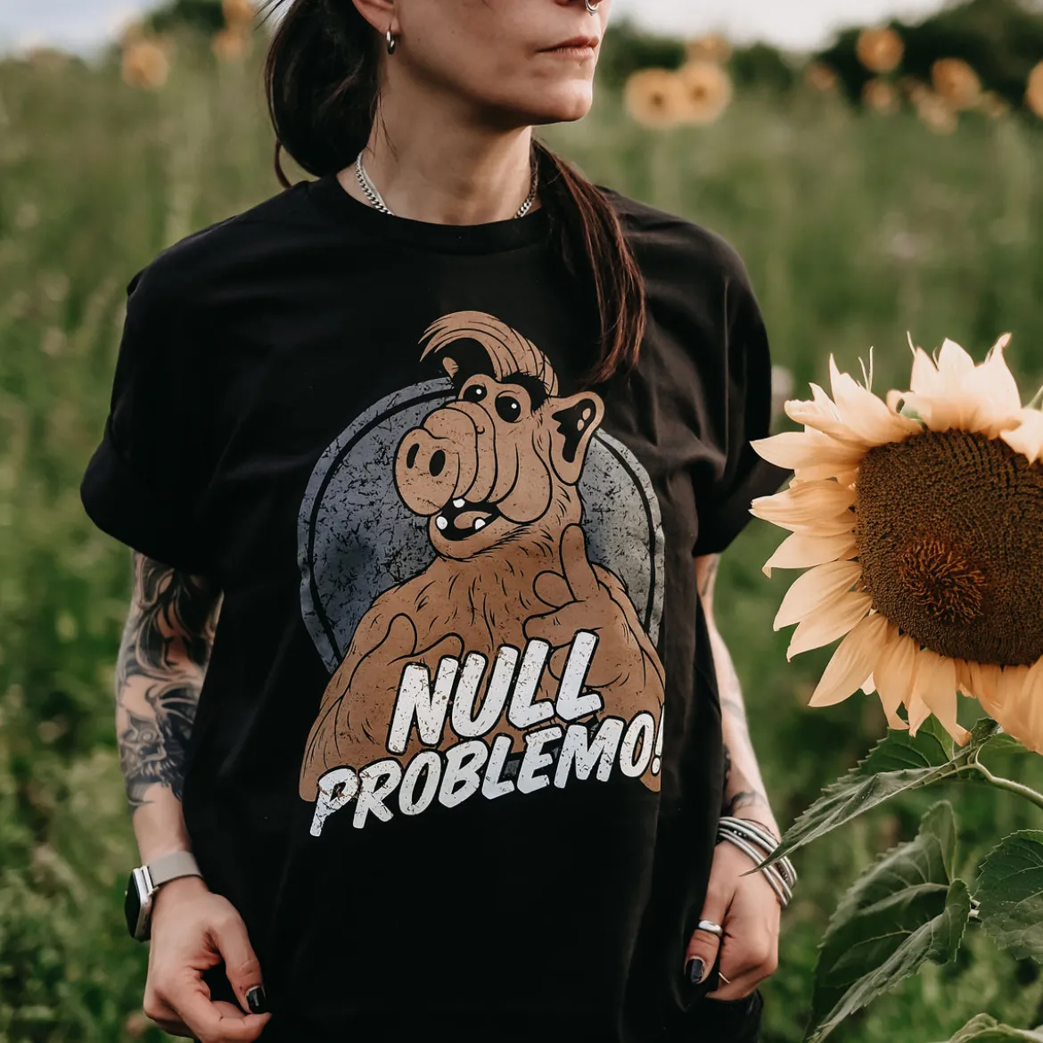 Null Problemo! T-Shirt für Alf Fans schwarz