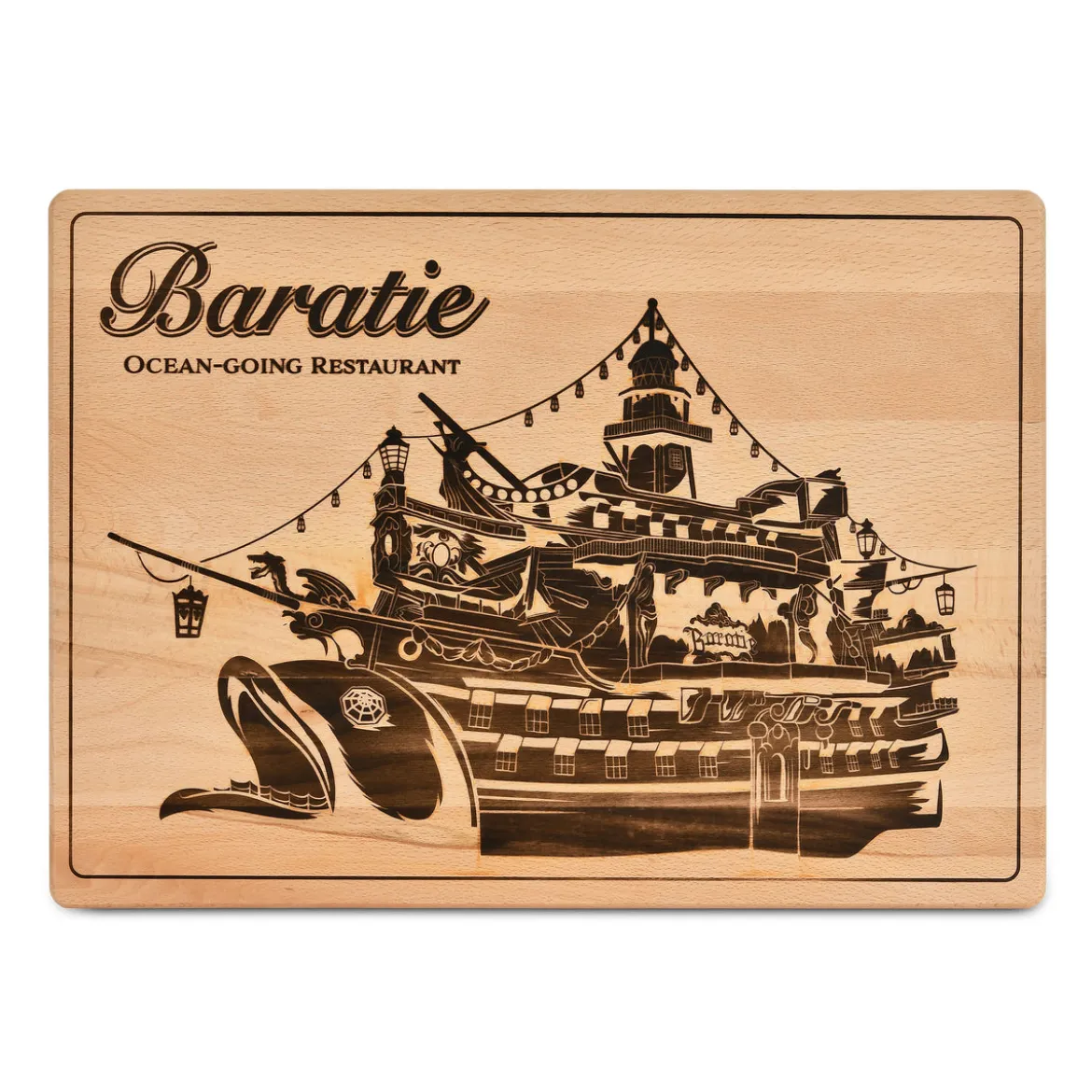 One Piece - Baratie Schneidebrett Buche