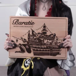 One Piece - Baratie Schneidebrett Buche
