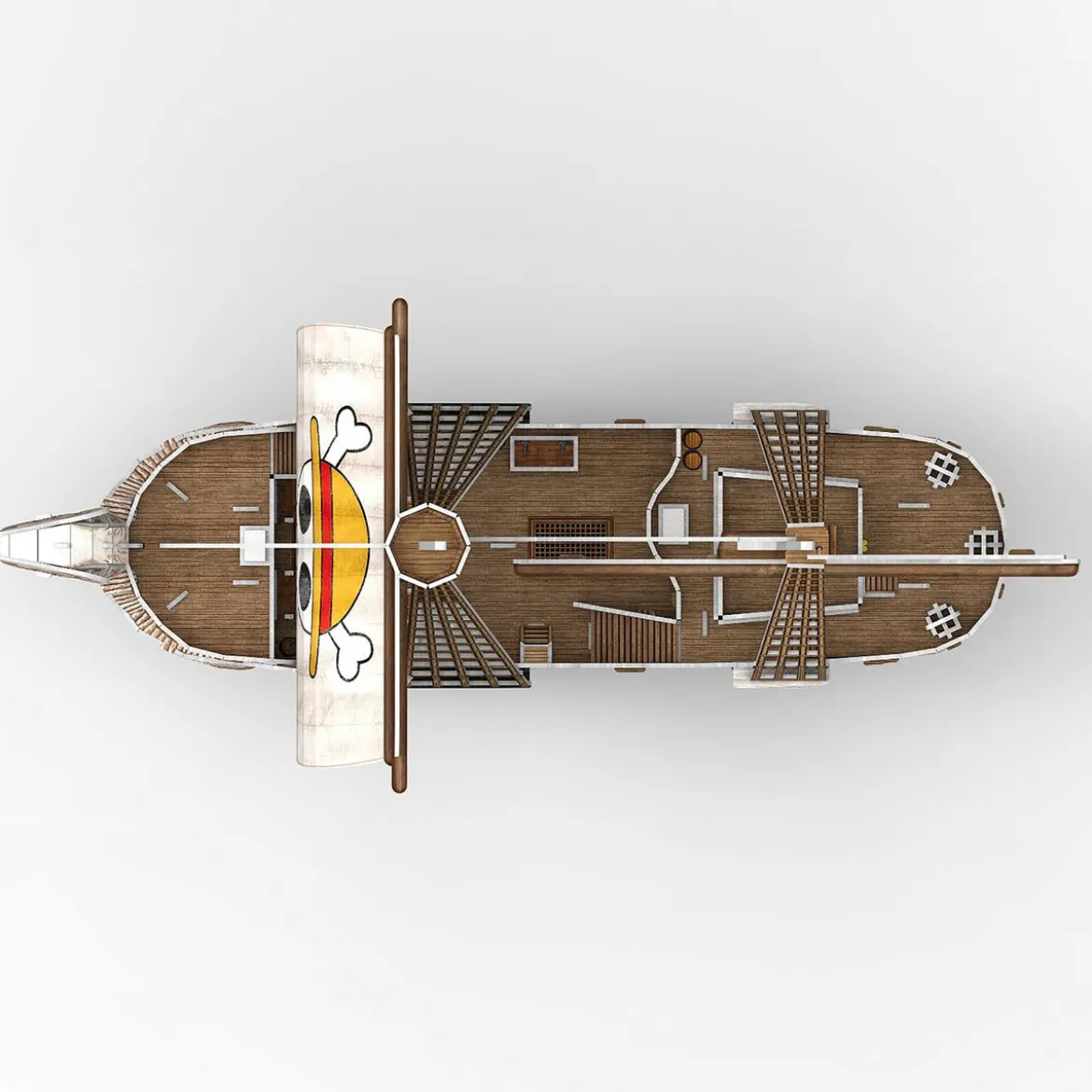 One Piece - Flying Lamb 3D Modell Bausatz