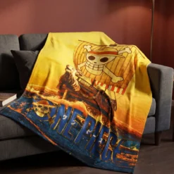 One Piece - Flying Lamb Flauschdecke