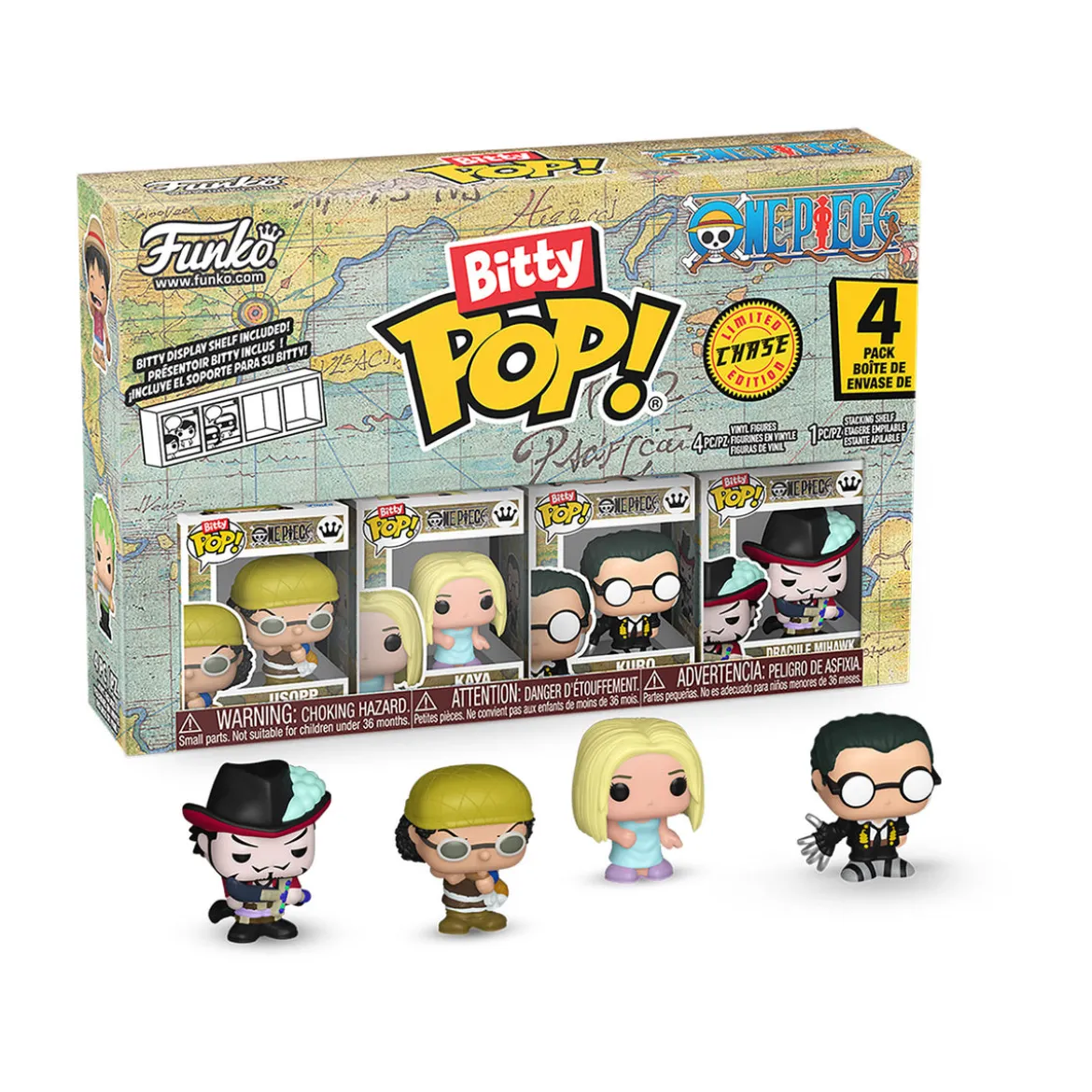 One Piece - Funko Bitty Pop 4er Figuren Set Serie 4