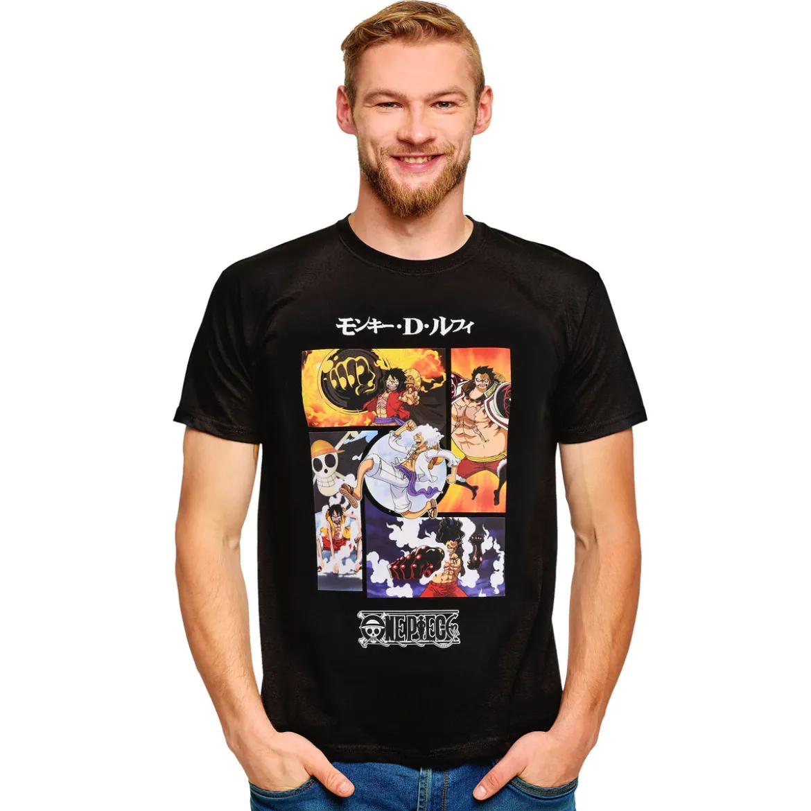 One Piece - Gear T-Shirt schwarz