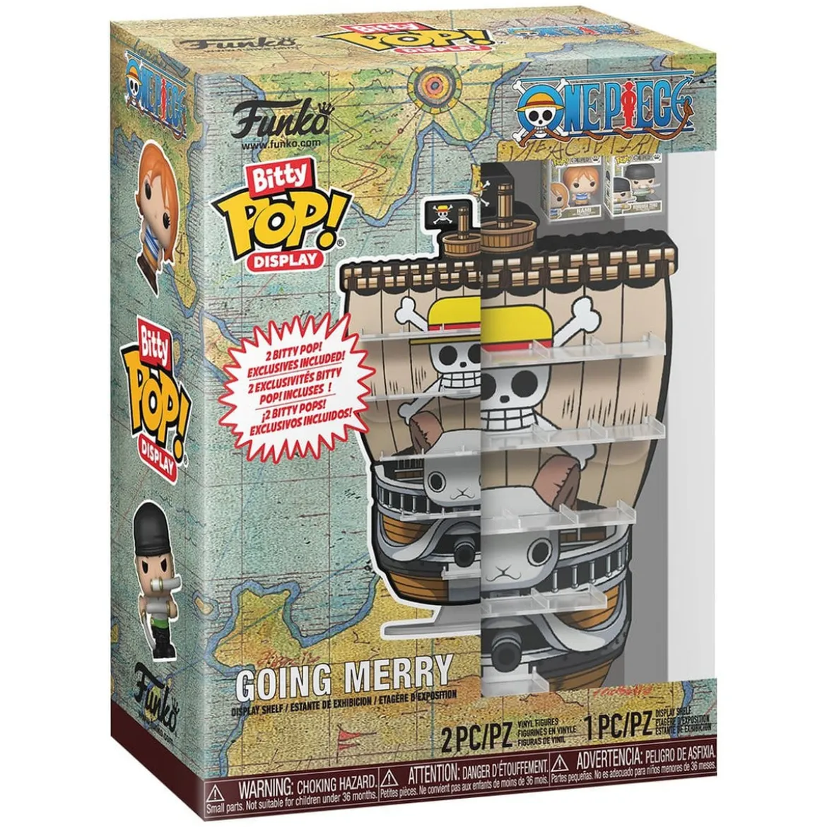 One Piece - Going Merry Funko Bitty Pop Display