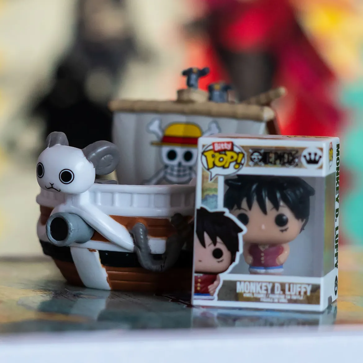 One Piece - Going Merry mit Luffy Funko Bitty Pop Ride Figurenset