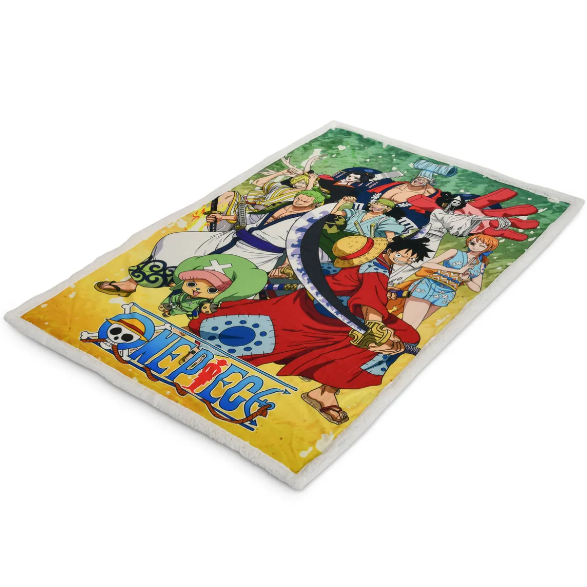 One Piece - Group Flauschdecke mit Teddyfell