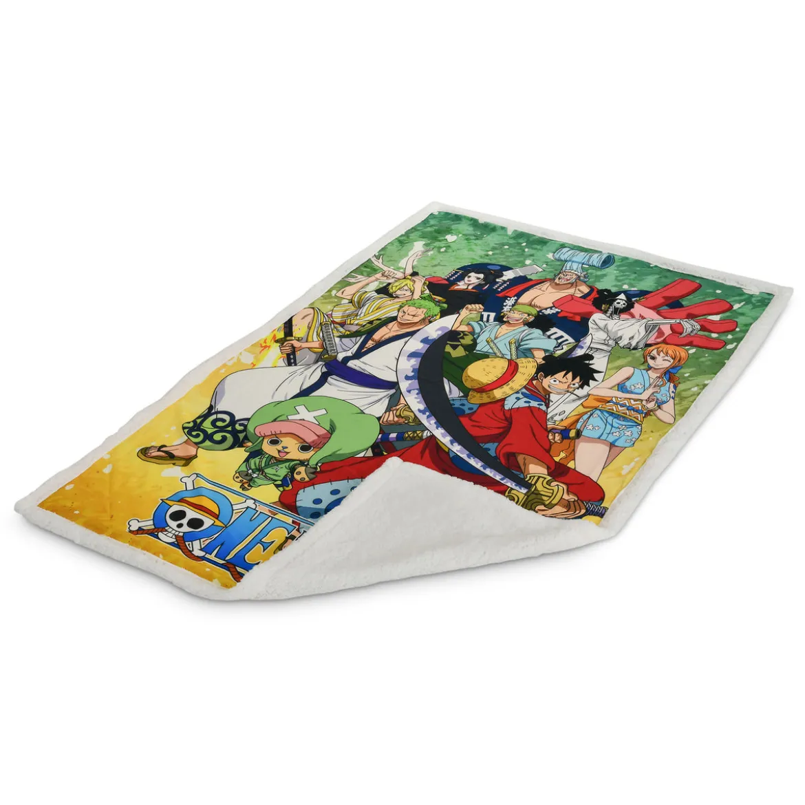 One Piece - Group Flauschdecke mit Teddyfell