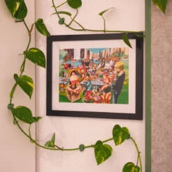 One Piece - Hot-Dog Party Wandbild