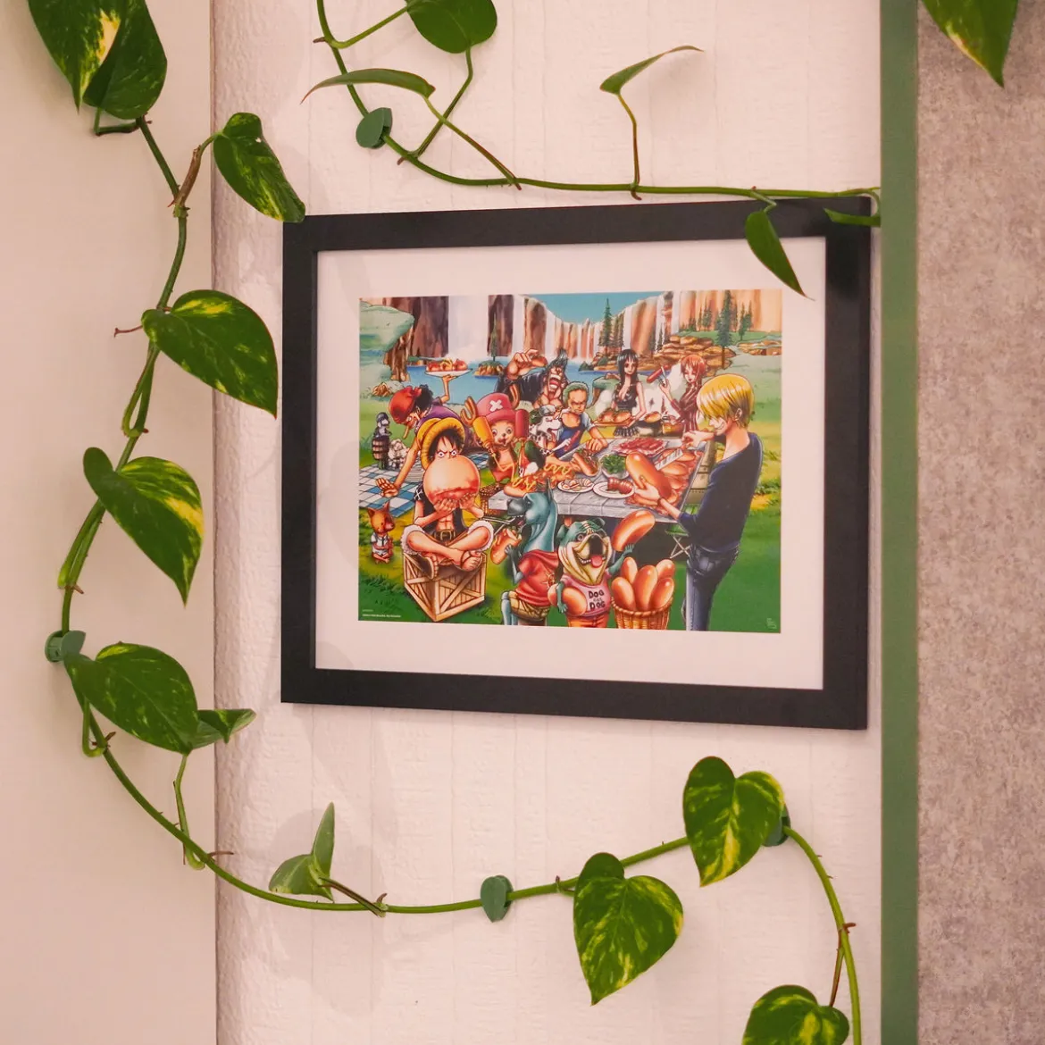 One Piece - Hot-Dog Party Wandbild