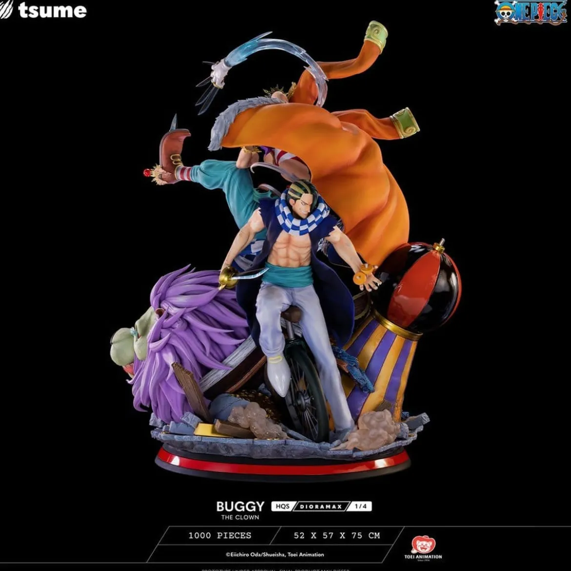One Piece HQS Dioramax Figur 1/4 Buggy the Clown 75 cm