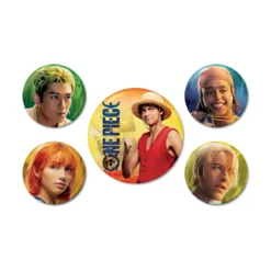One Piece - Live Action Strohhutbande Button 5er Set