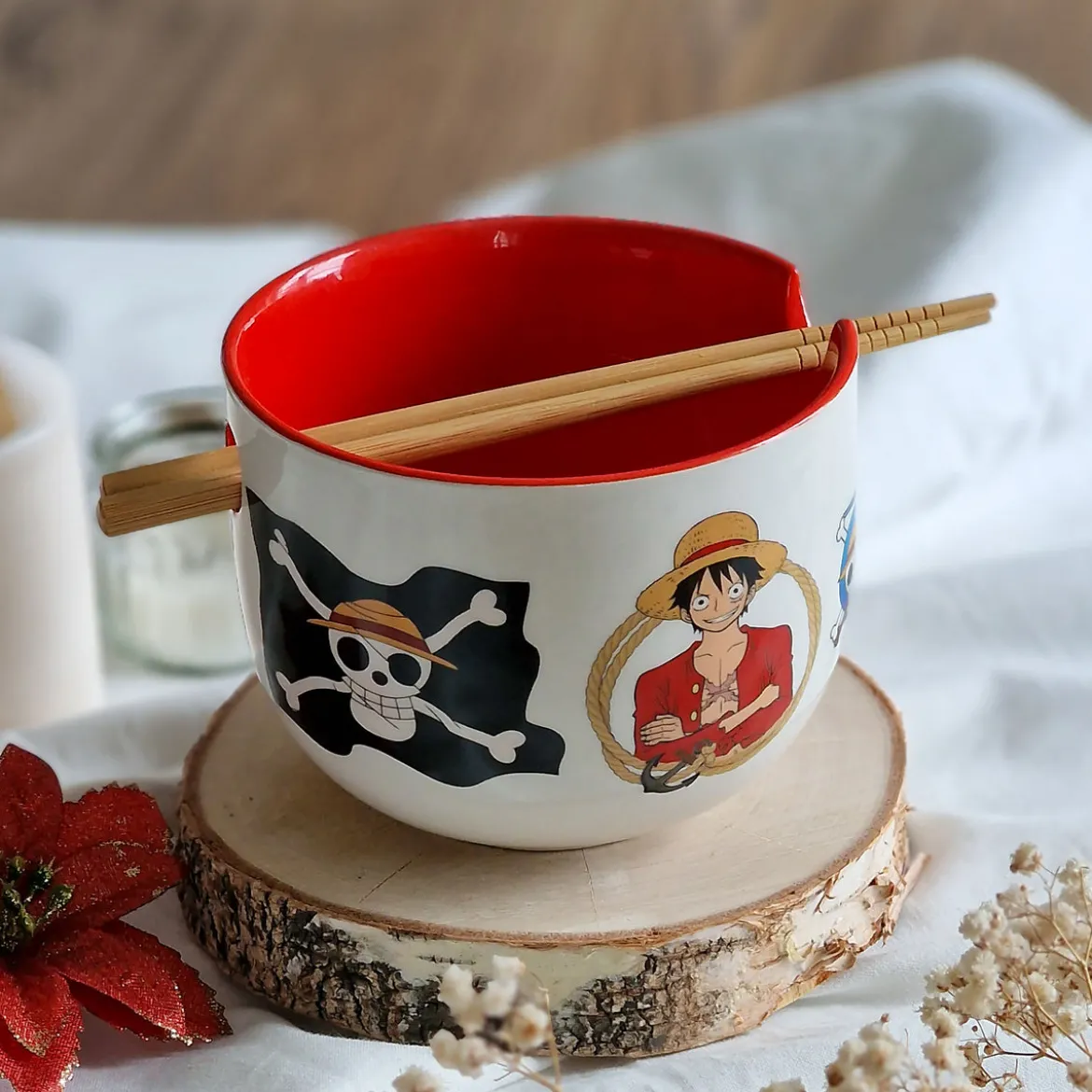 One Piece - Monkey D. Luffy Ramen Schale mit Ess-Stäbchen