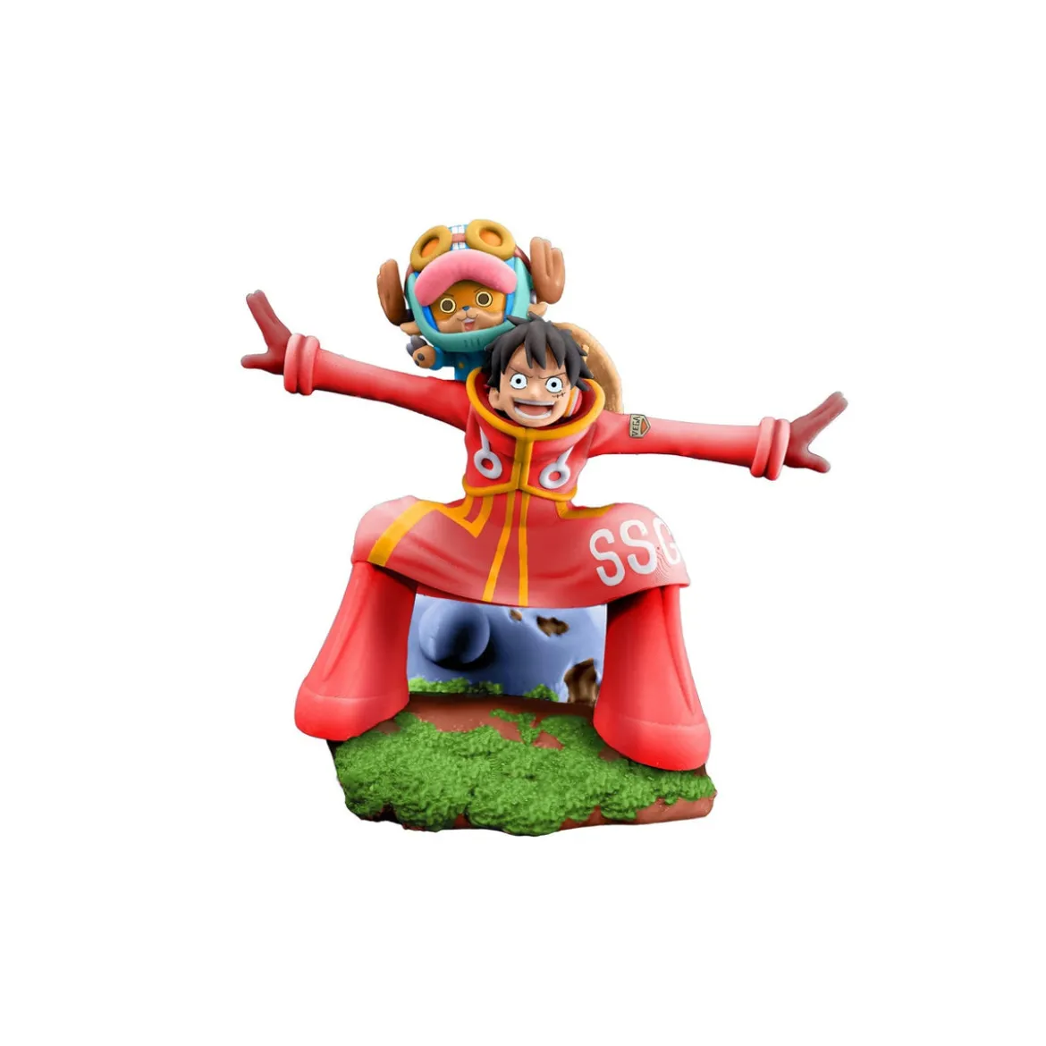 One Piece Petitrama PVC Mini-Statue Logbox Re Birth Egghead Set 9 cm