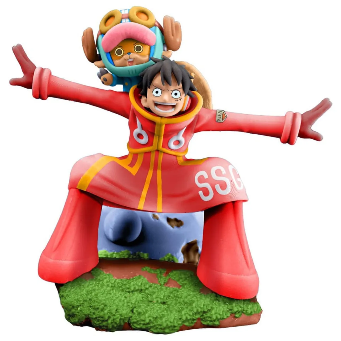One Piece Petitrama PVC Mini-Statue Logbox Re Birth Egghead Set 9 cm