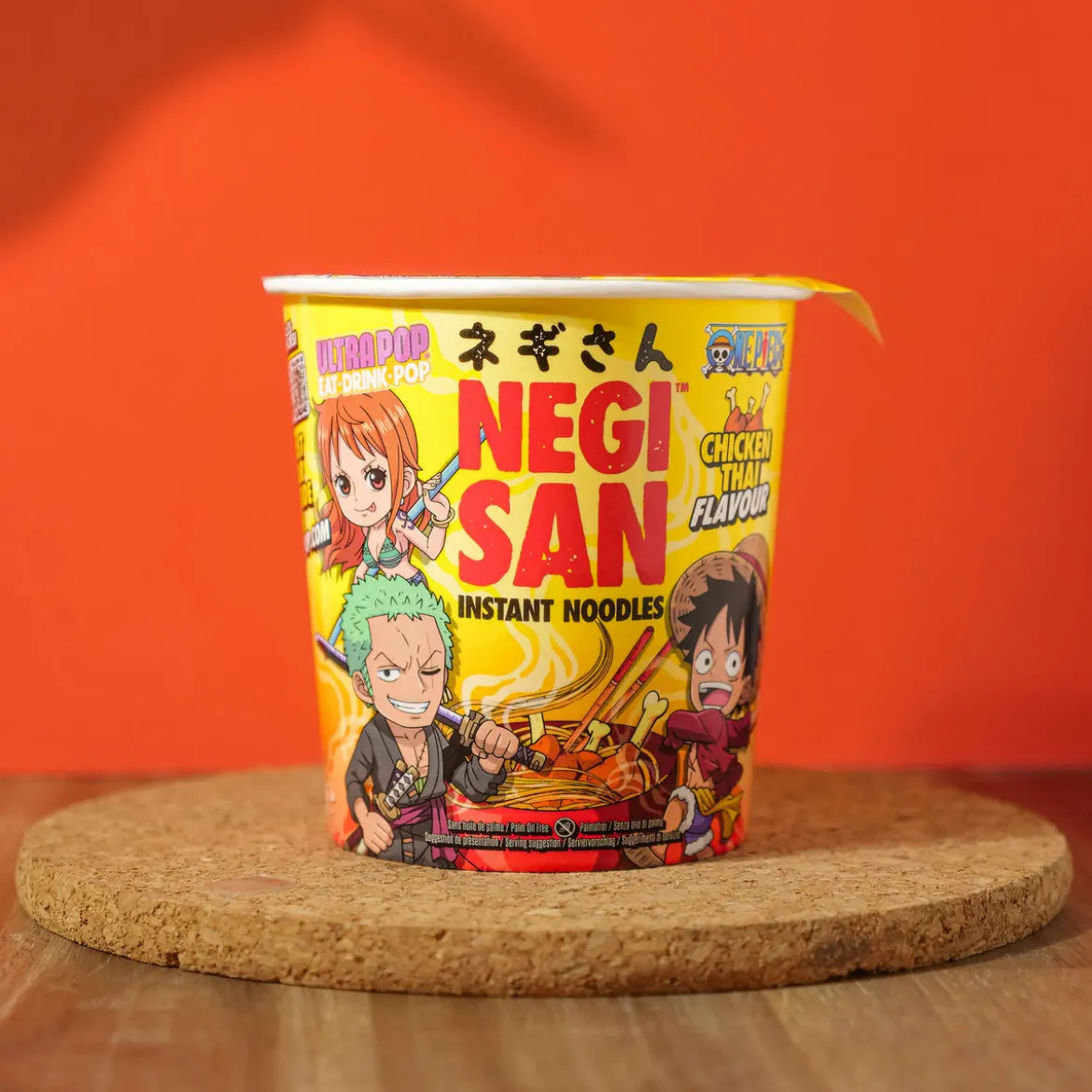 One Piece Ramen - Luffy, Zoro und Nami Chicken Thai Instant-Nudeln