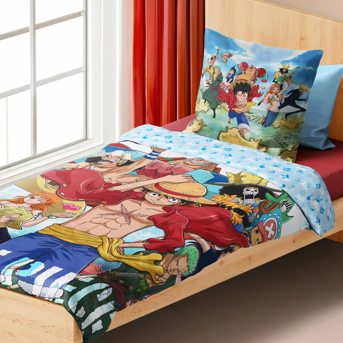 One Piece - Ruffy & Crew Wende-Bettwäsche