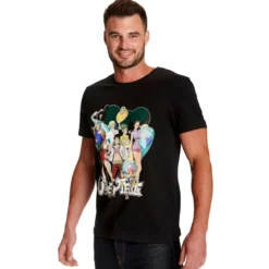 One Piece - Ruffy mit Strohhutbande T-Shirt schwarz
