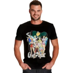 One Piece - Ruffy mit Strohhutbande T-Shirt schwarz