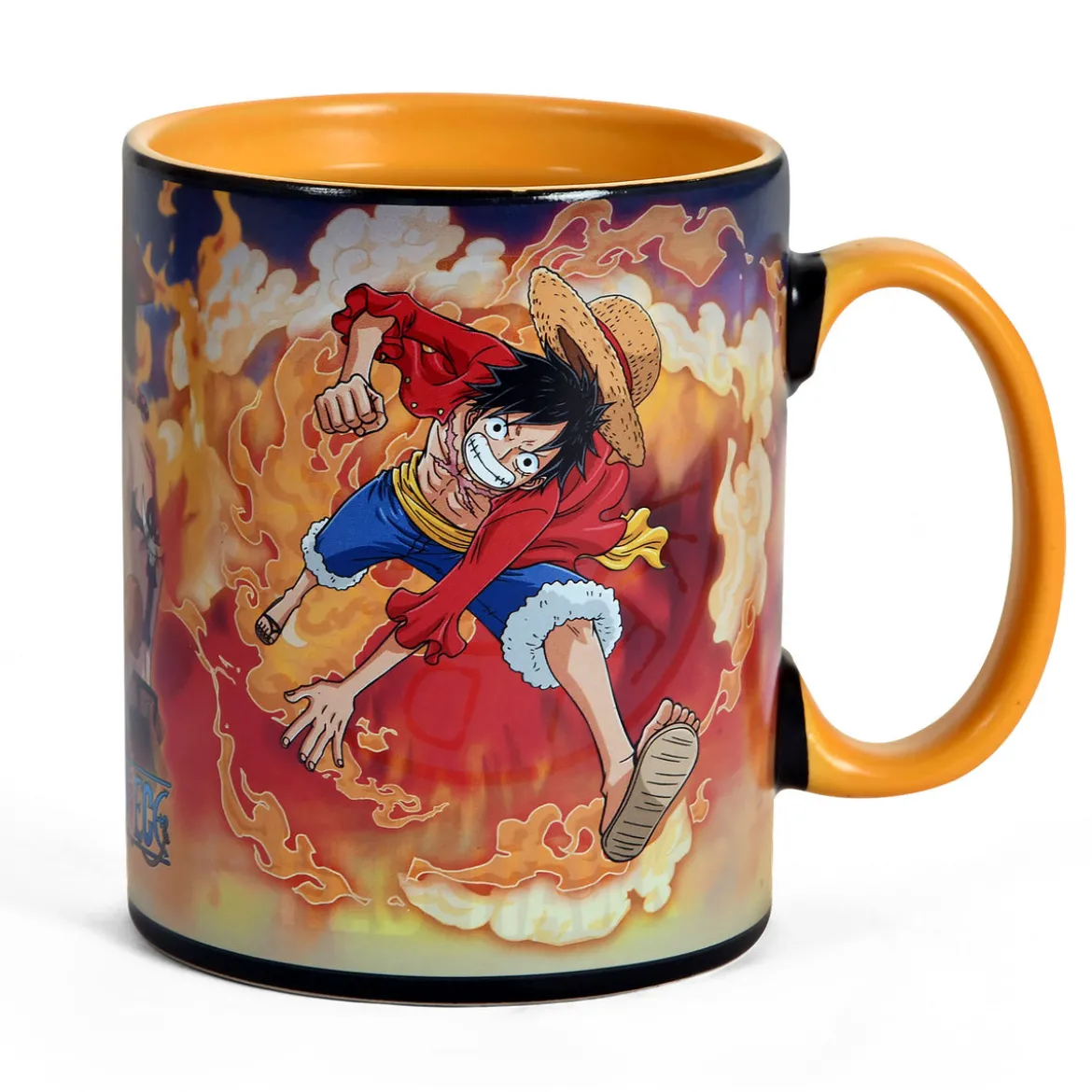 One Piece - Sabo und Ruffy Thermoeffekt Tasse
