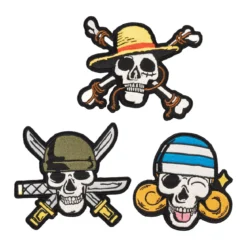 One Piece - Skull Aufnäher 3er Set