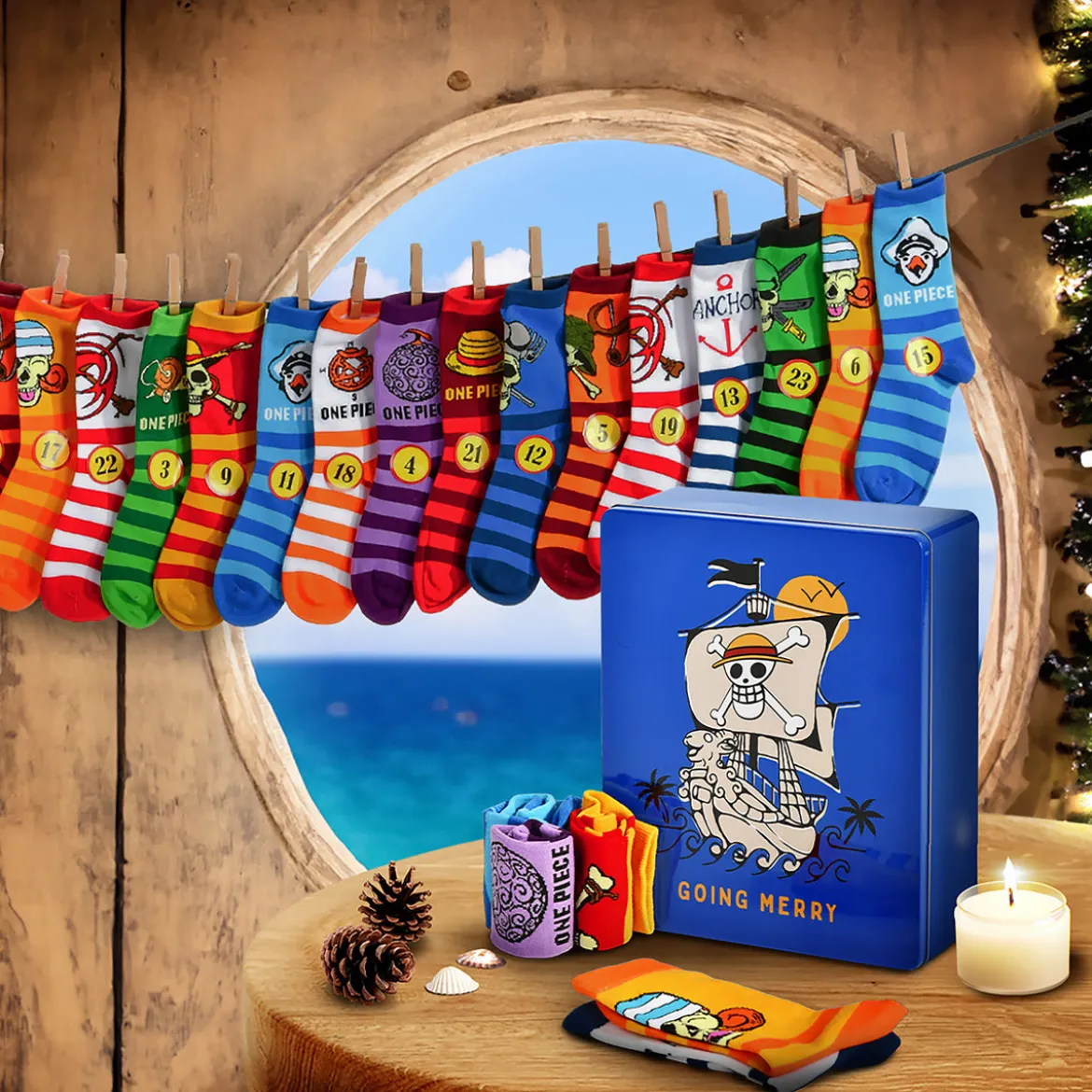 One Piece Socken Adventskalender zum Befüllen
