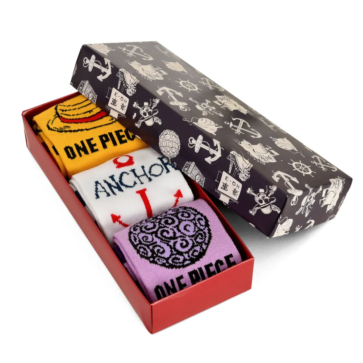 One Piece Socken 3er Set in Geschenkbox