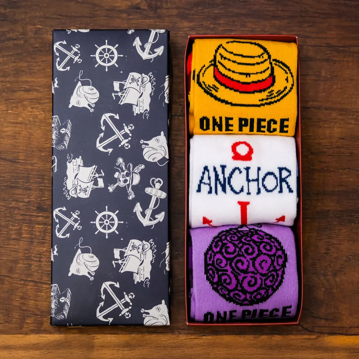 One Piece Socken 3er Set in Geschenkbox