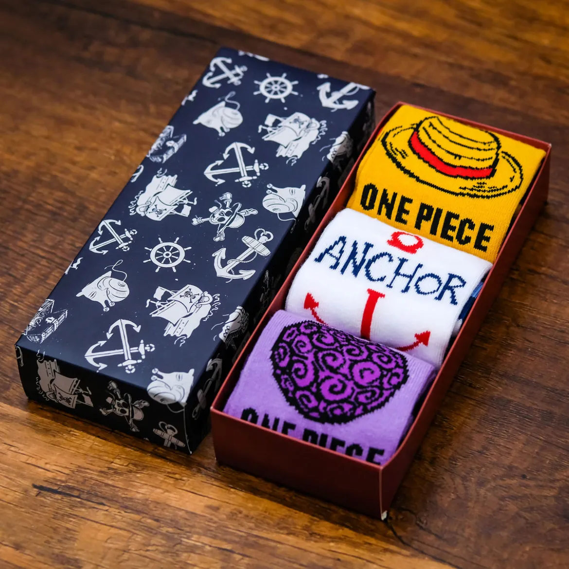One Piece Socken 3er Set in Geschenkbox
