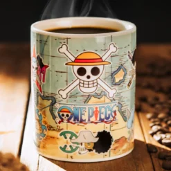 One Piece - South Blue Map Thermoeffekt Tasse